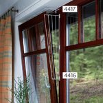 Schutzgitter für Fenster 65 x 16 cm Für oben/unten weiß