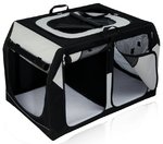 Transportbox Vario Double Maße: 91 × 60 × 61/57 cm schwarz/grau